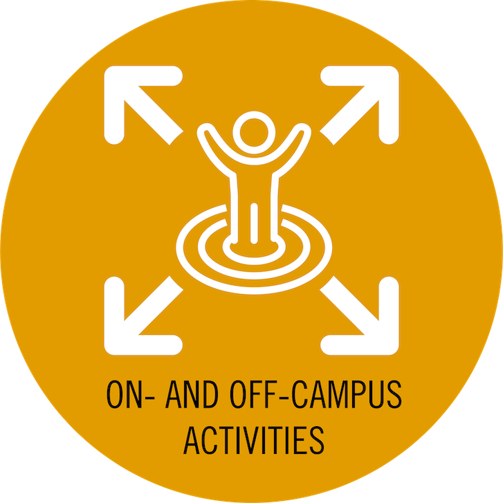 On and Off Campus Activities Icon On and Off Campus Activities Icon